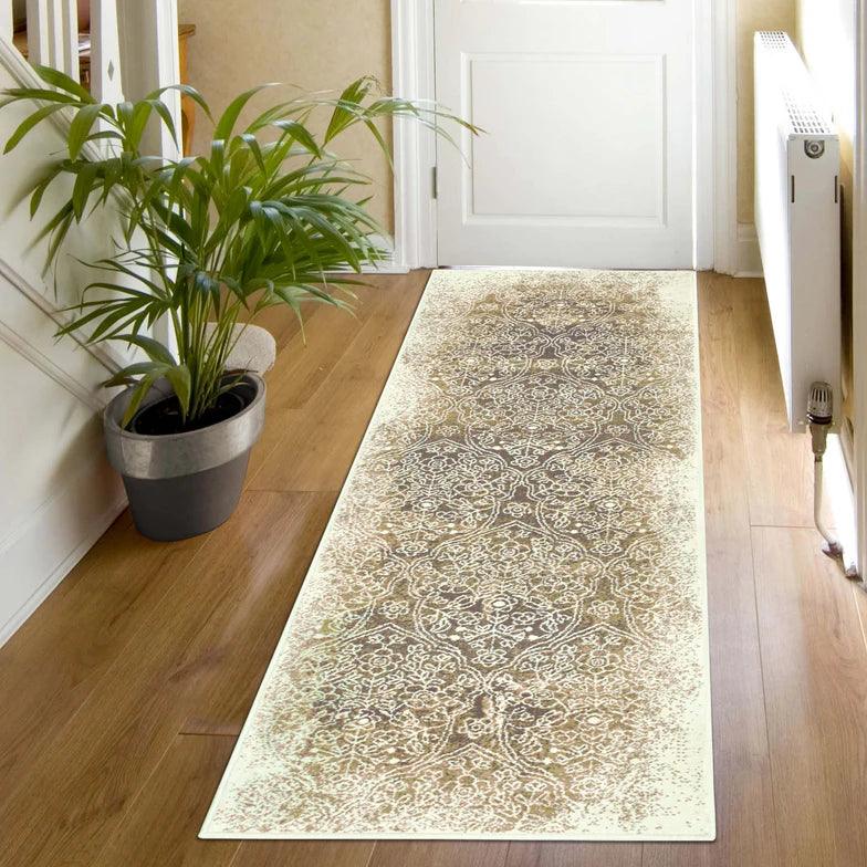 Apollo Distressed Oriental Floral Damask Indoor Area Rug