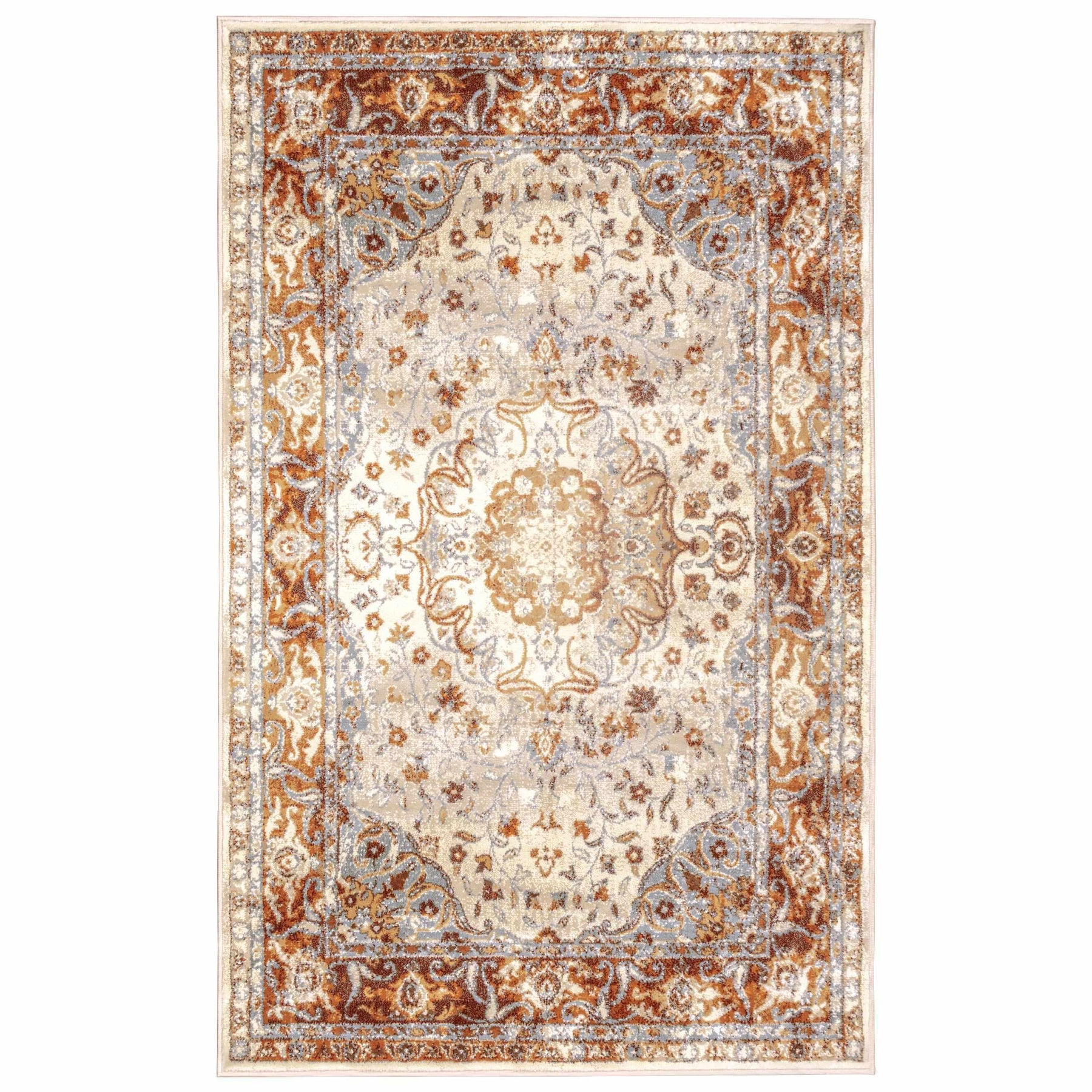 Archibold Vintage Inspired Traditional Medallion Area Rug or Runner