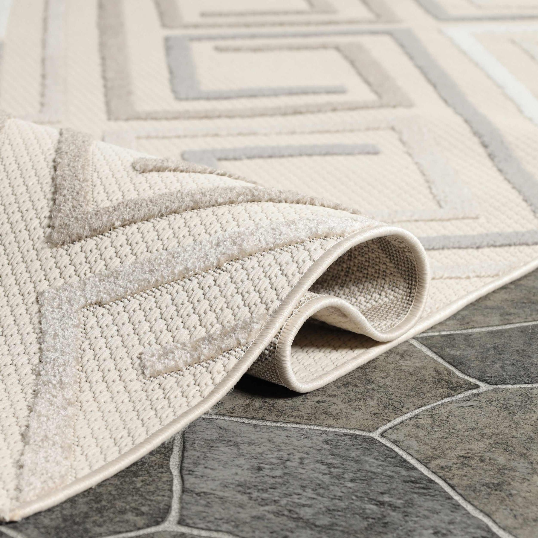 Ares Geometric Contemporary Area Rug Indoor Outdoor Rugs
