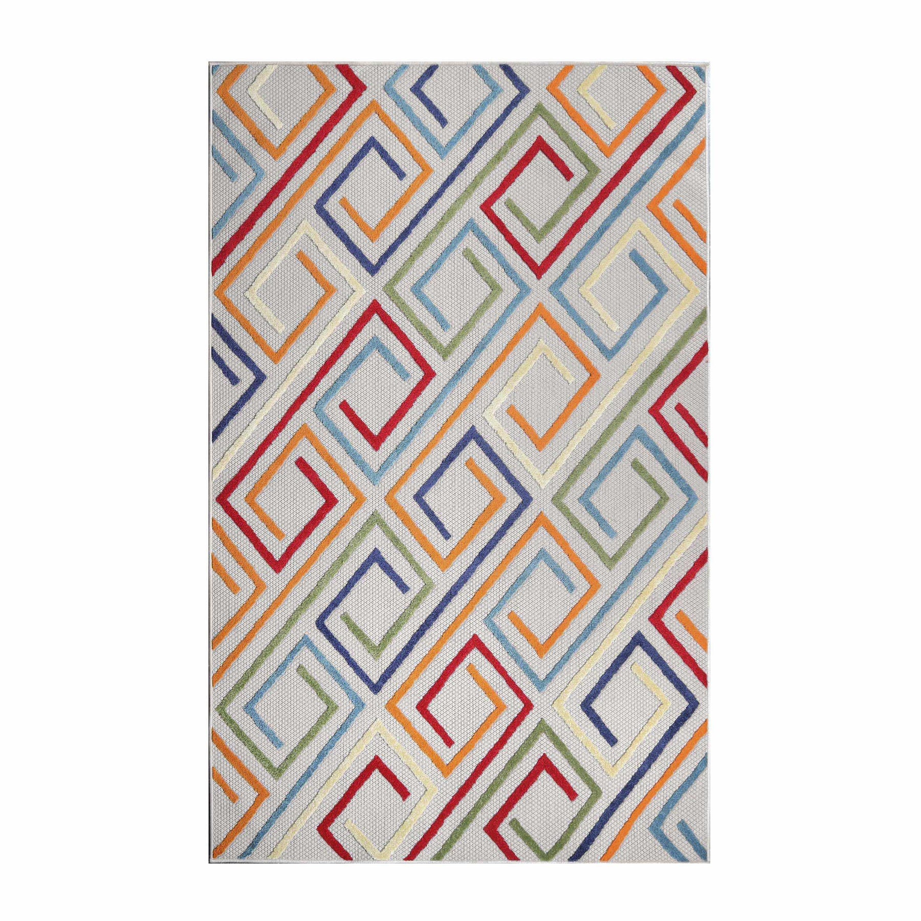 Ares Geometric Contemporary Area Rug Indoor Outdoor Rugs