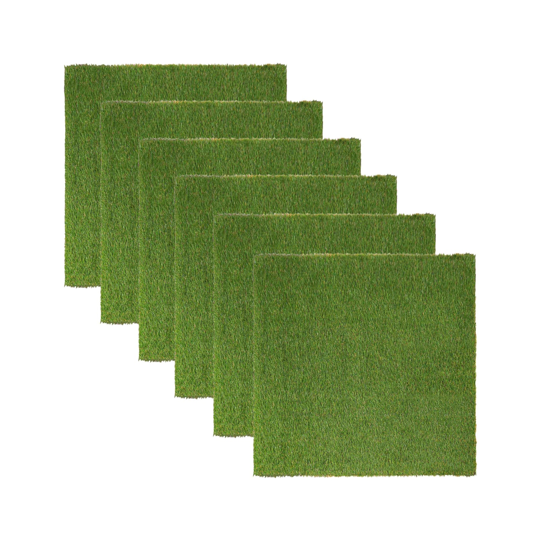 Artificial Grass Area Rug Lawn Turf Indoor Outdoor Rugs, Set of 6