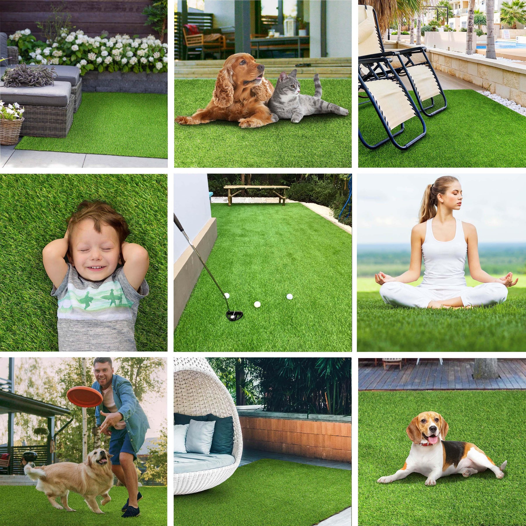 Artificial Grass Lawn Turf Indoor/ Outdoor Area Rug