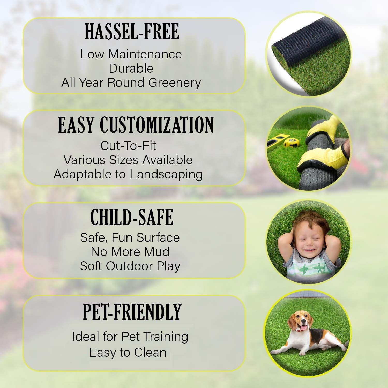 Artificial Grass Lawn Turf Indoor/ Outdoor Area Rug