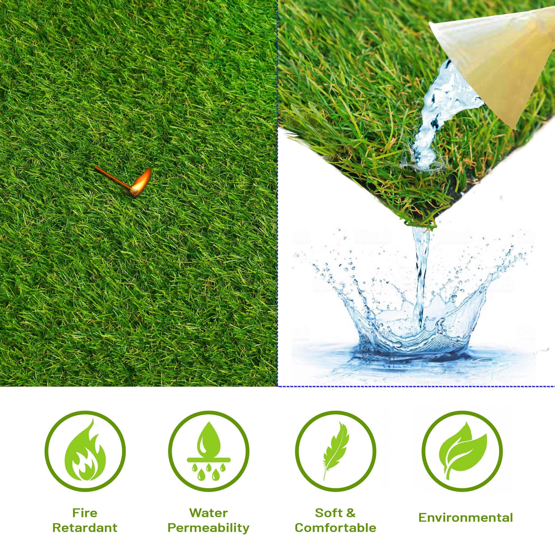 Artificial Grass Lawn Turf Indoor/ Outdoor Area Rug