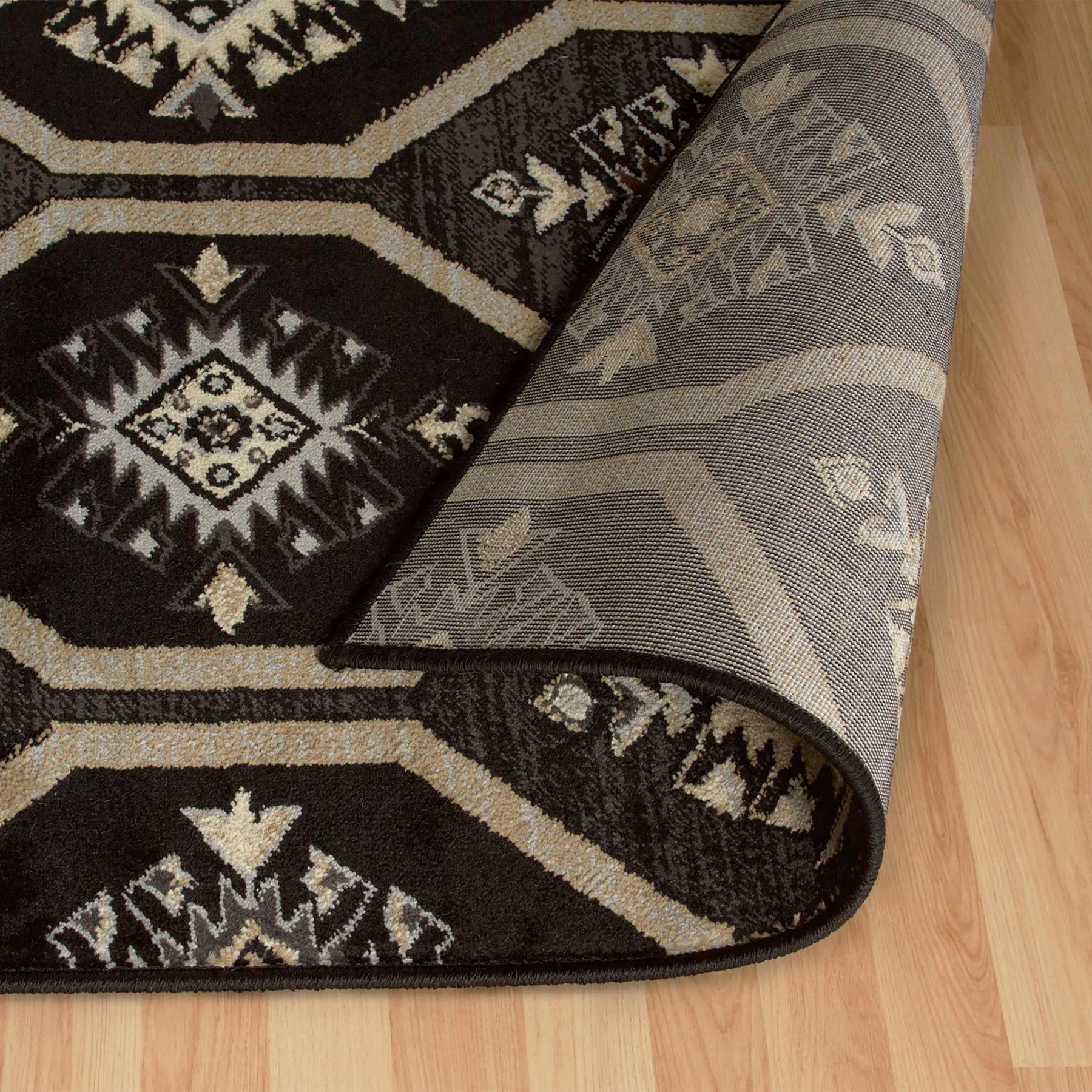 Aurora Hexagon Medallion Geometric Area Rug or Runner