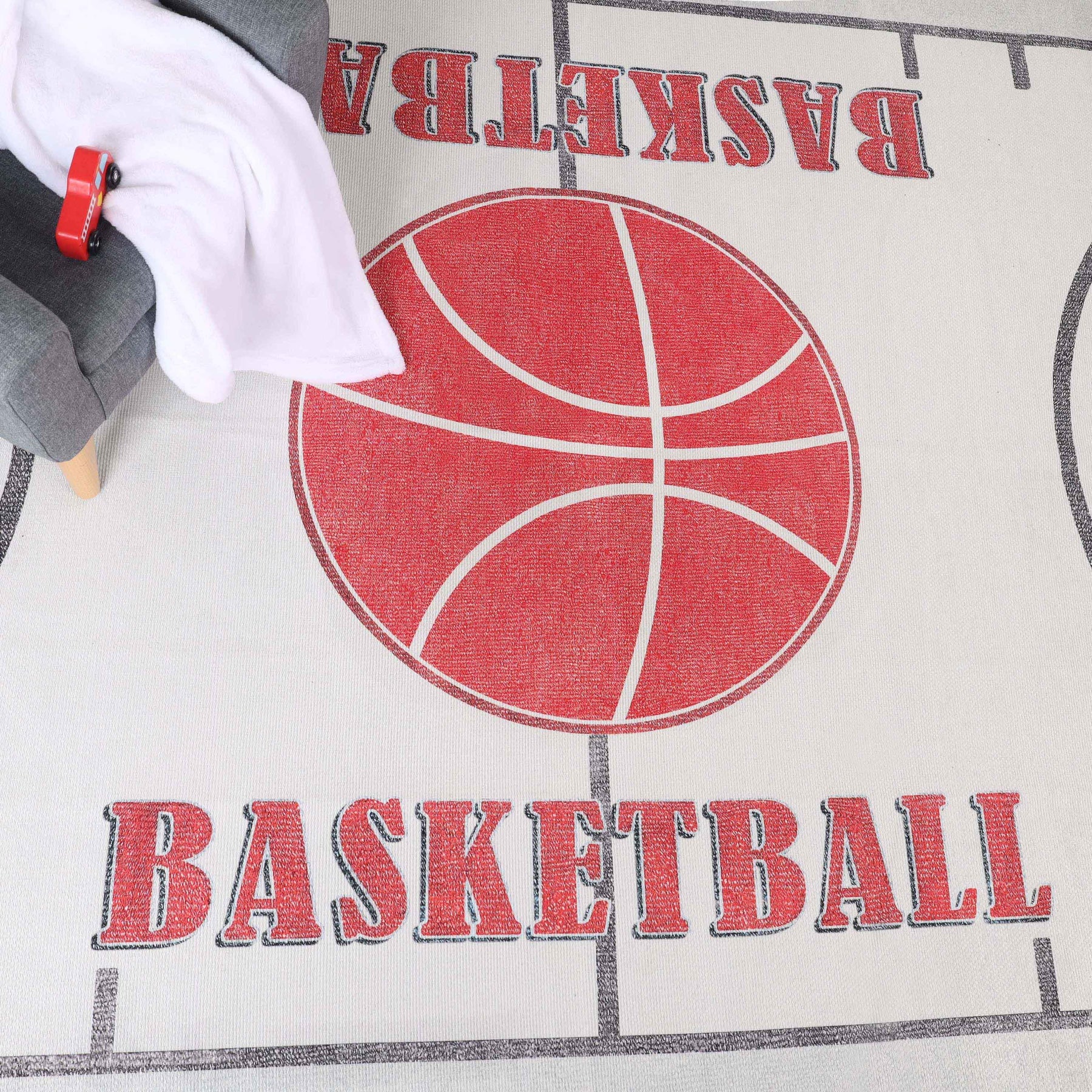 Basketball Court Non-Slip Kids Playroom Indoor Washable Area Rug