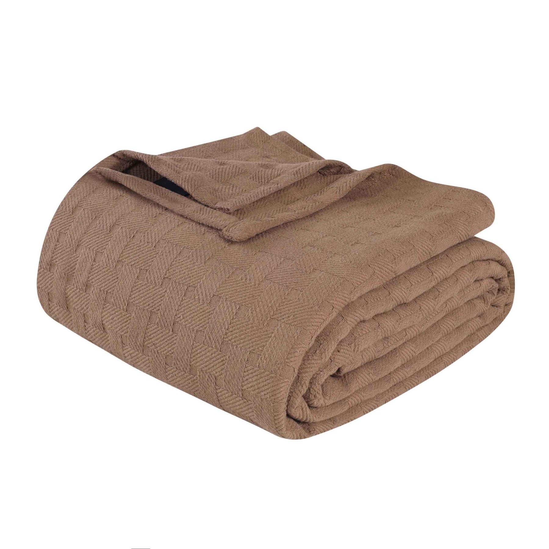 Basketweave Classic Farmhouse All-Season Cotton Blanket