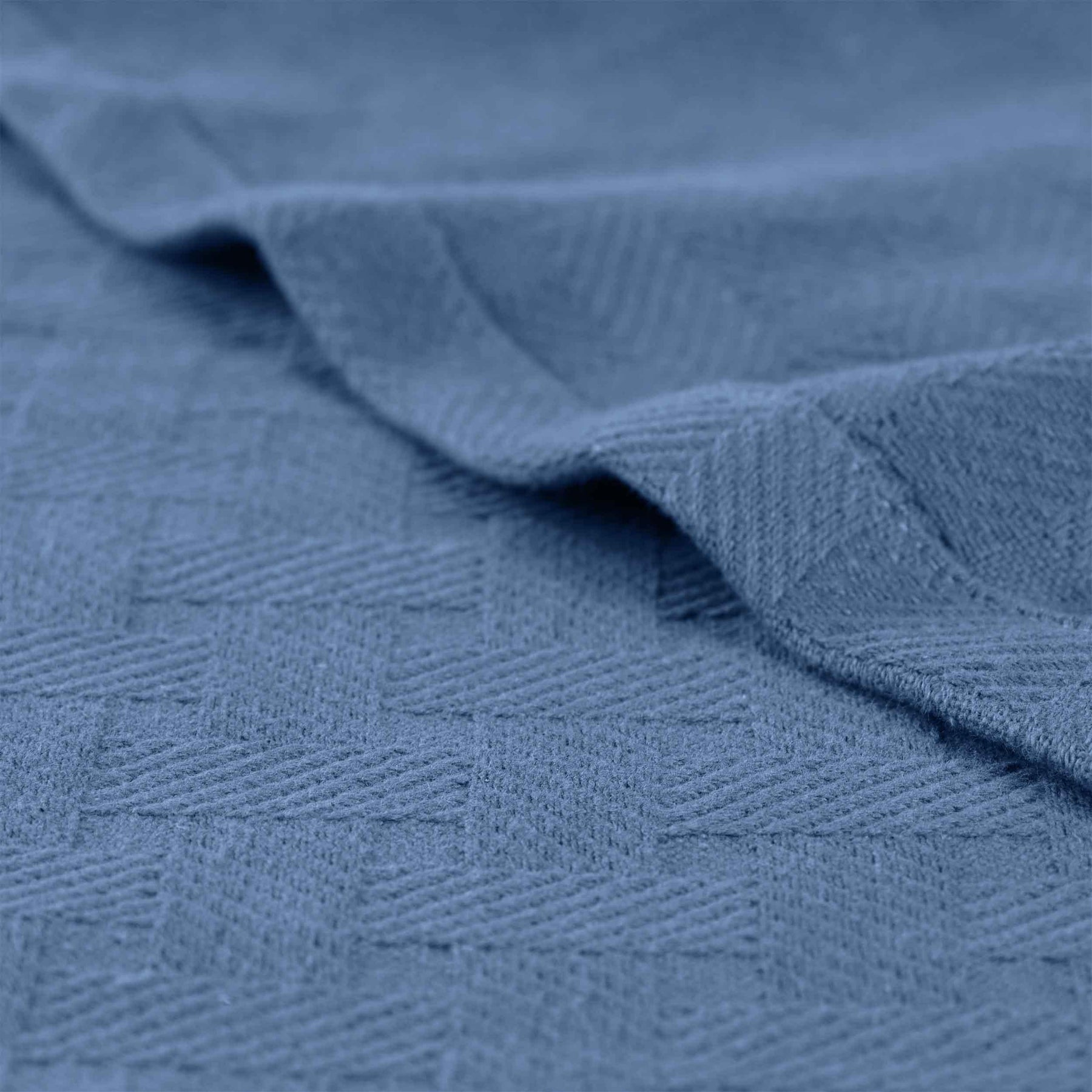 Basketweave Classic Farmhouse All-Season Cotton Blanket