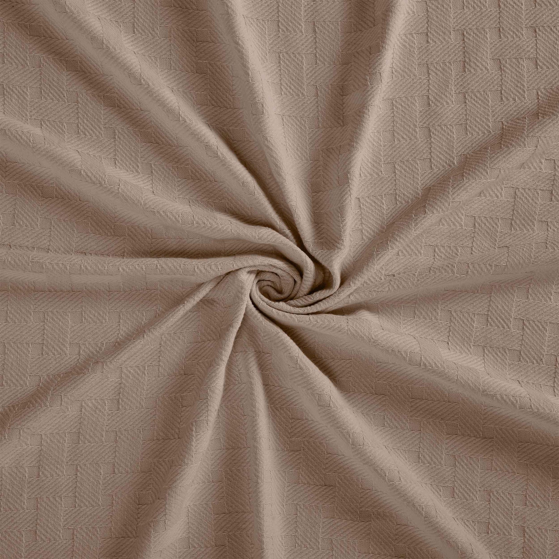Basketweave Classic Farmhouse All-Season Cotton Blanket
