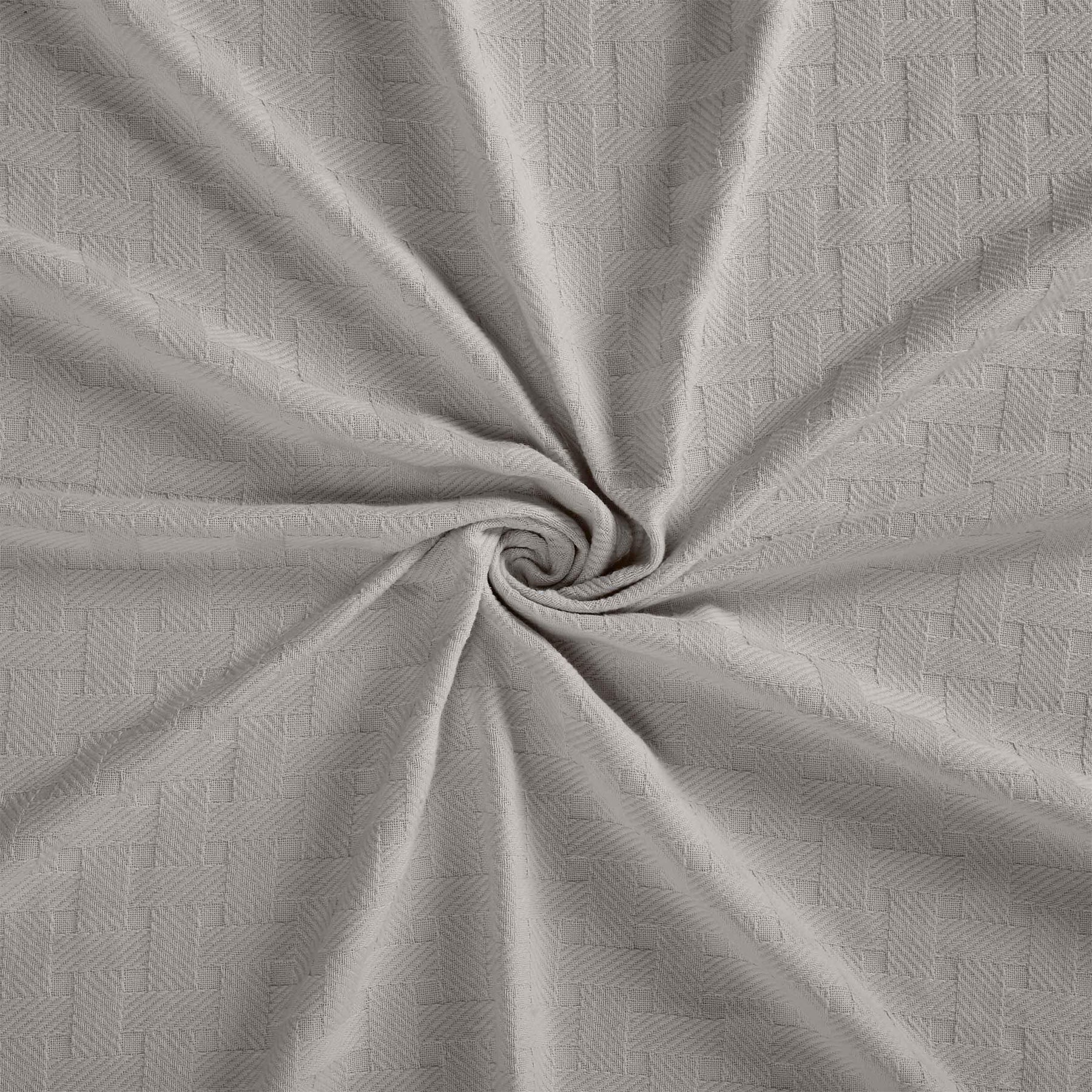 Basketweave Classic Farmhouse All-Season Cotton Blanket