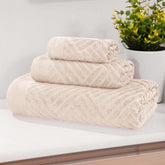 Egyptian Cotton Basketweave Towel Set 3 Piece
