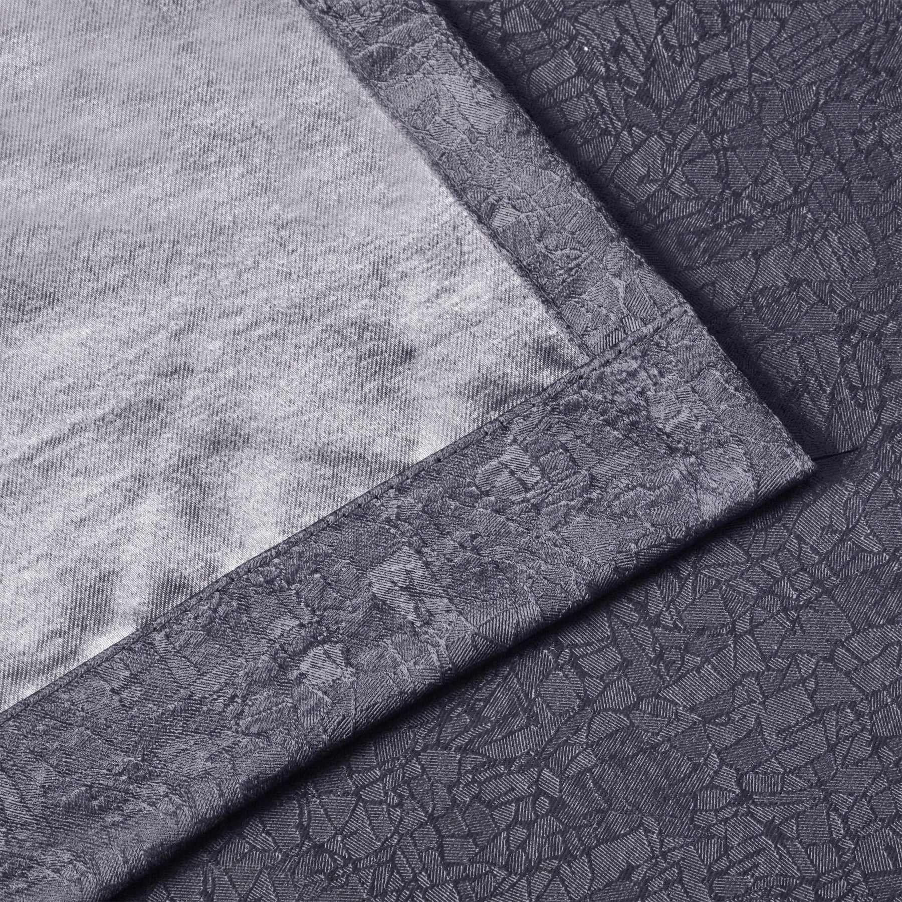 Blackout Senna Solid Textured Grommet Curtain Panels. Set of 2