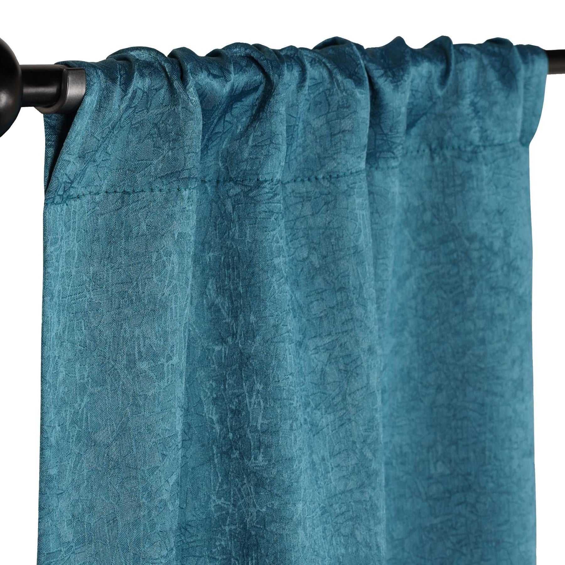 Blackout Senna Solid Textured Grommet Curtain Panels. Set of 2