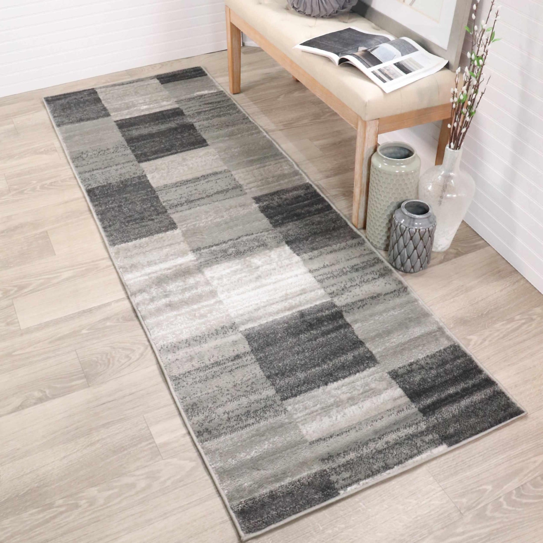 Blairwood Patchwork Geometric Indoor Area Rugs Or Runner Rug