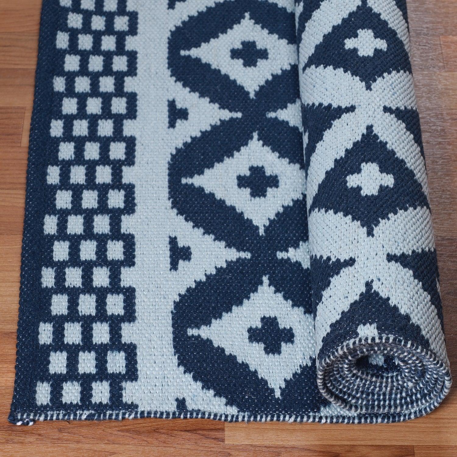 Modern Geometric Lattice Indoor Outdoor Area Rug