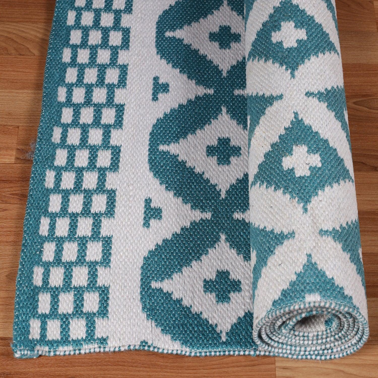 Modern Geometric Lattice Indoor Outdoor Area Rug
