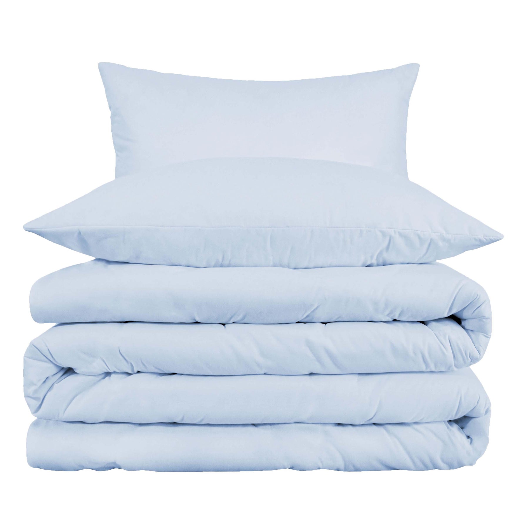 1000 Thread Count Cotton Blend Solid 3 Piece Duvet Cover Set