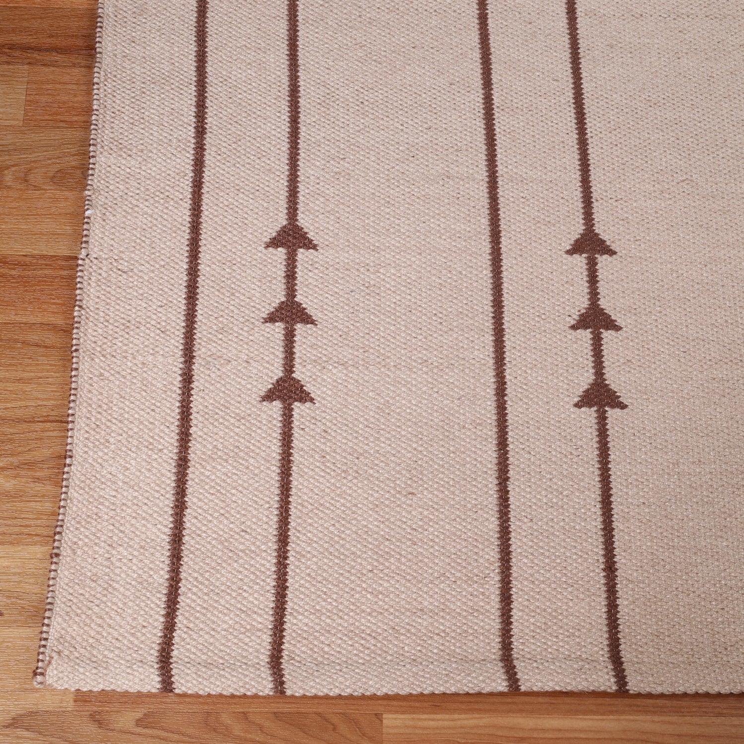 Bohemian Arrow Line Pattern Indoor Outdoor Area Rug