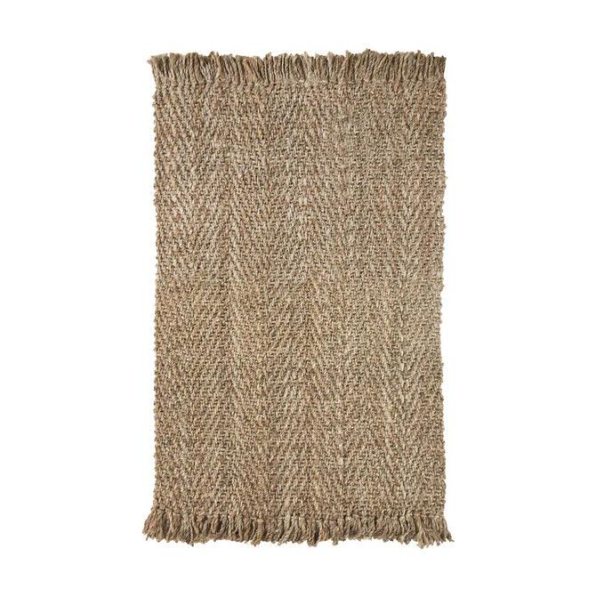Bohemian Handwoven Natural Braided Jute Reversible Indoor Area Rug