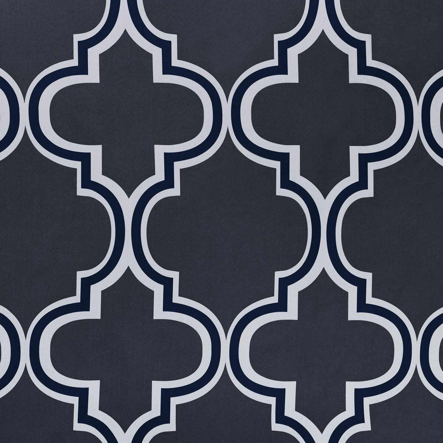 Bohemian Trellis Printed Eclectic Blackout Grommet Curtain Panel Set