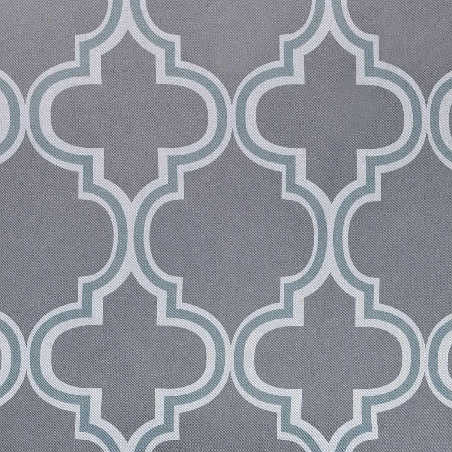 Bohemian Trellis Printed Eclectic Blackout Grommet Curtain Panel Set