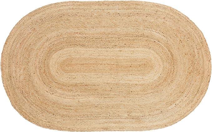 Braided Jute Reversible Round Indoor Outdoor Area Rug