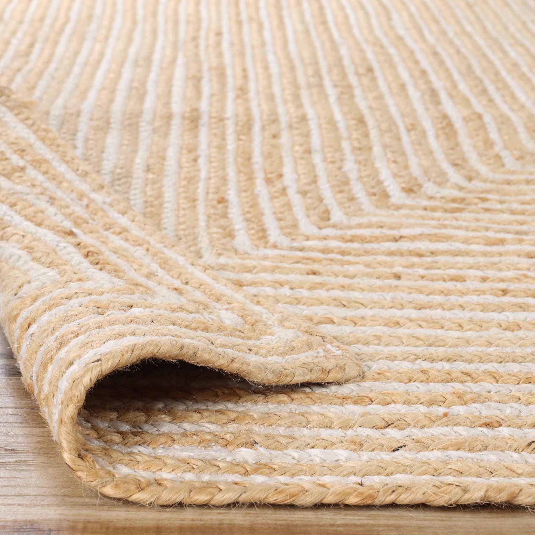 Braided Jute Reversible Round Indoor Outdoor Area Rug