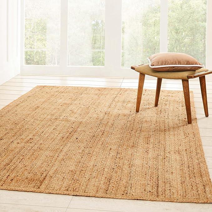 Braided Jute Reversible Round Indoor Outdoor Area Rug