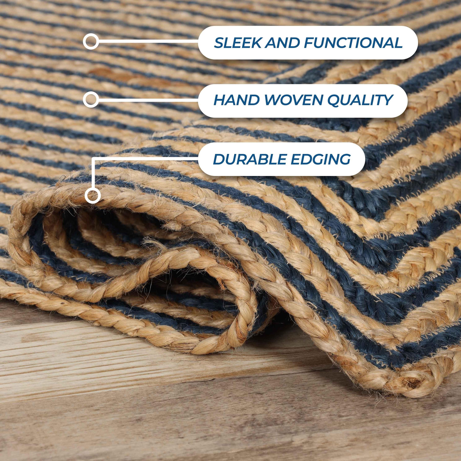 Braided Jute Reversible Round Indoor Outdoor Area Rug