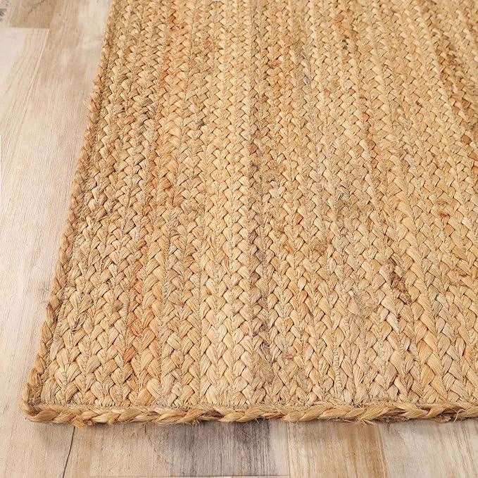 Braided Jute Reversible Round Indoor Outdoor Area Rug