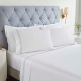 100% Cotton Bed Sheet Set Three-Line Embroidered Deep Pocket Brandon