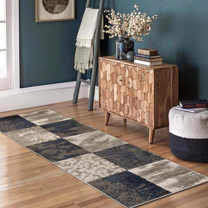 Brentwood Modern Patchwork Abstract Indoor Area Rugs or Runner Rug