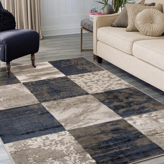 Brentwood Modern Patchwork Abstract Indoor Area Rugs or Runner Rug
