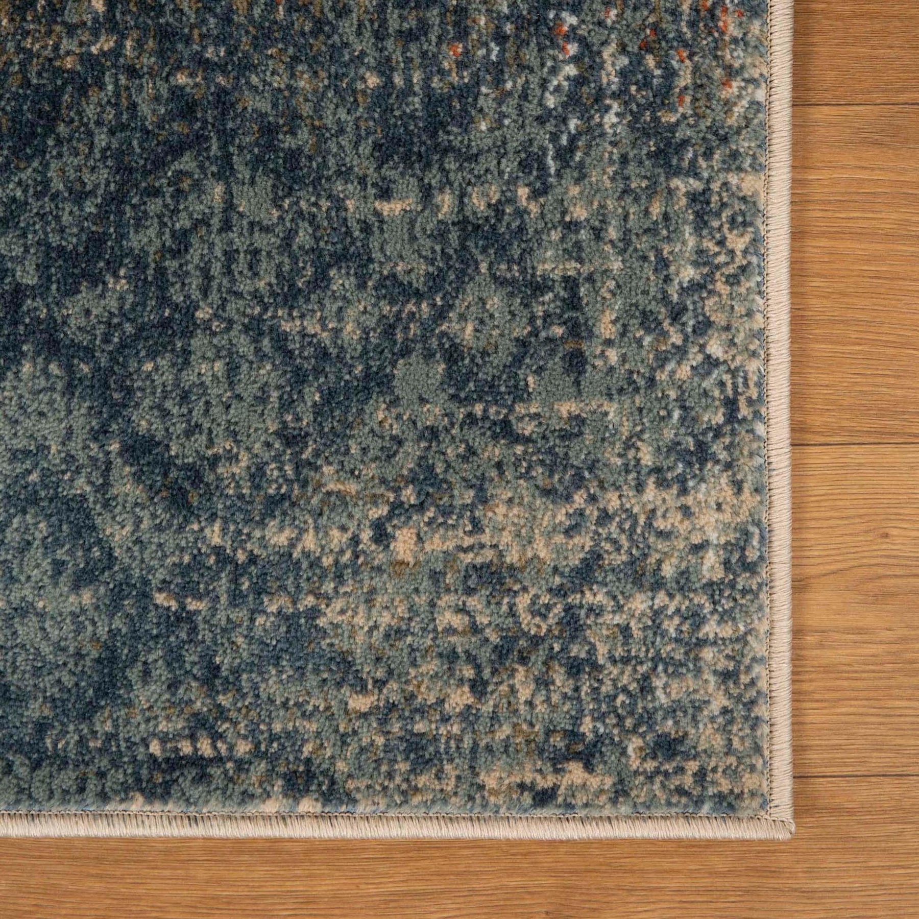 Bristol Distressed Abstract Damask Indoor Area Rug or Runner Rug