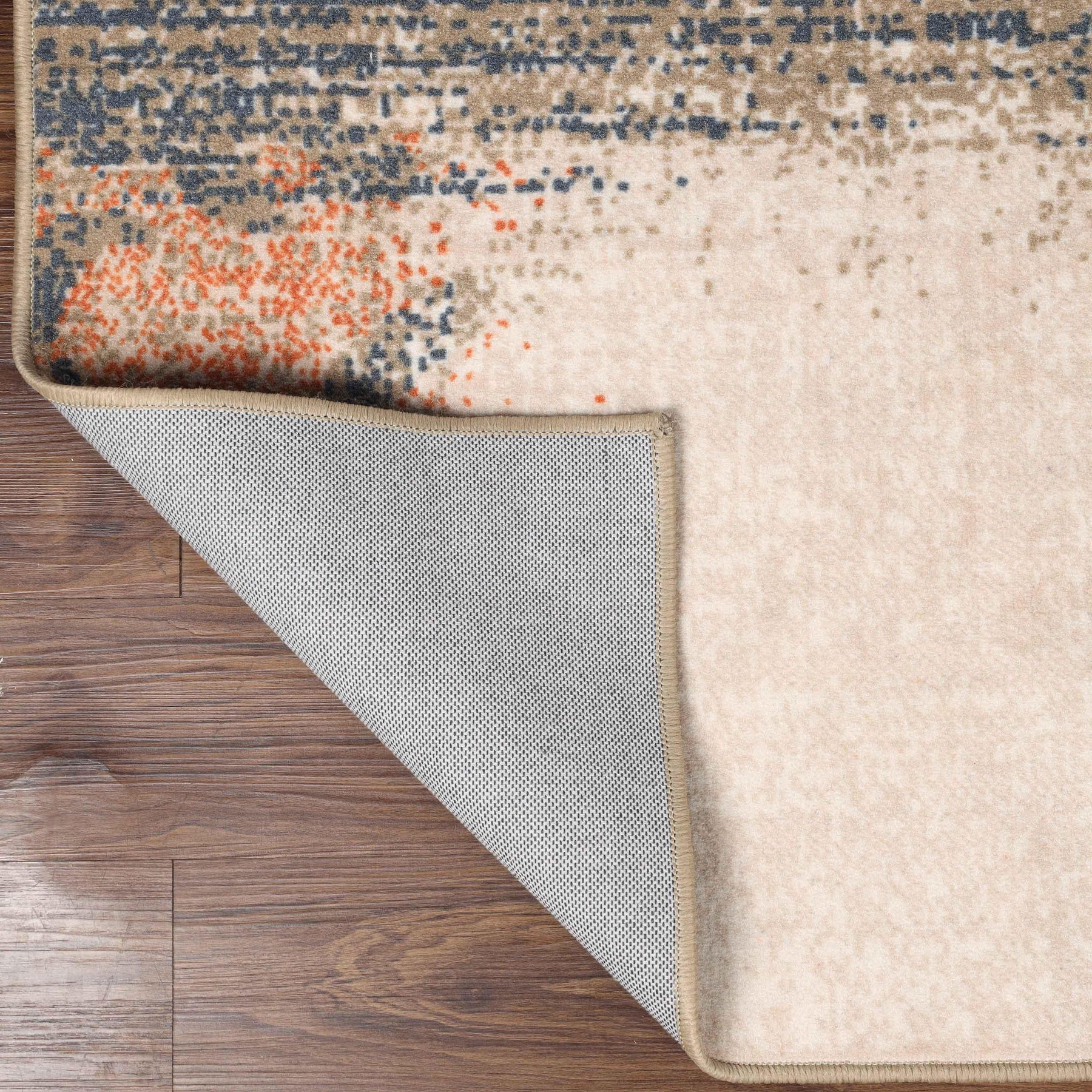 Bristol Distressed Abstract Damask Indoor Area Rug or Runner Rug