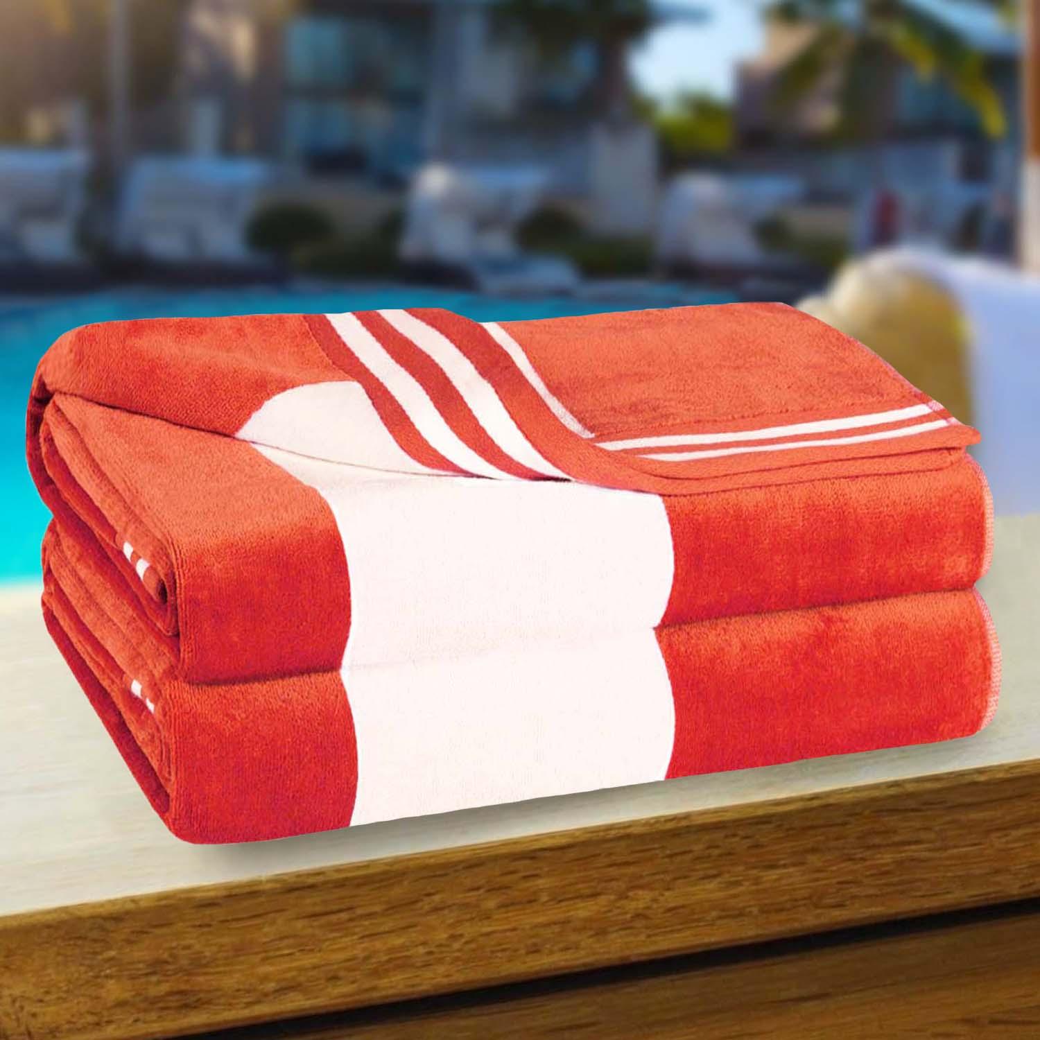 Cabana Stripe Oversized Cotton Beach Towel Set Of 2,4,6