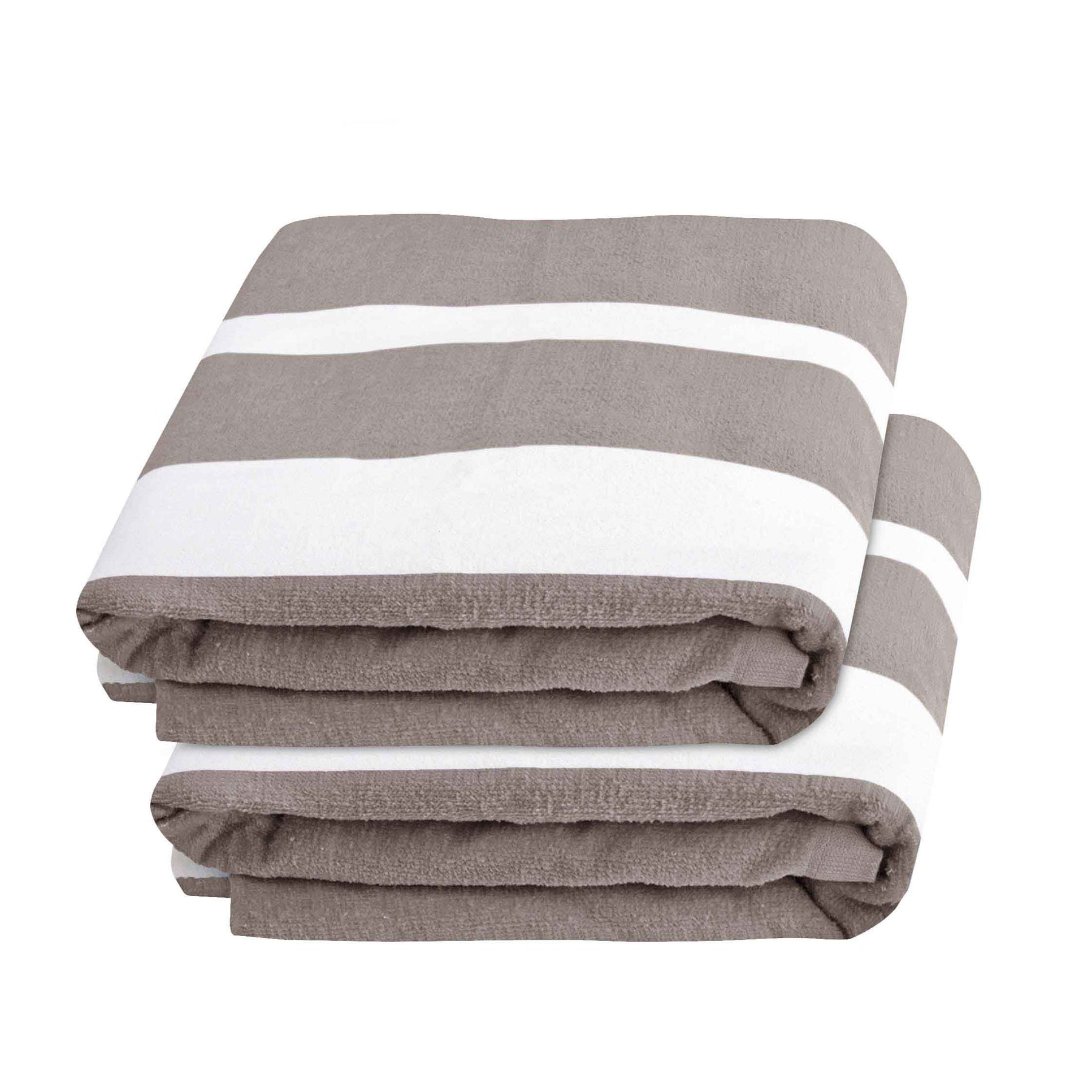 Cabana Striped Cotton Standard Size Chaise Lounge Chair Cover Set of 2