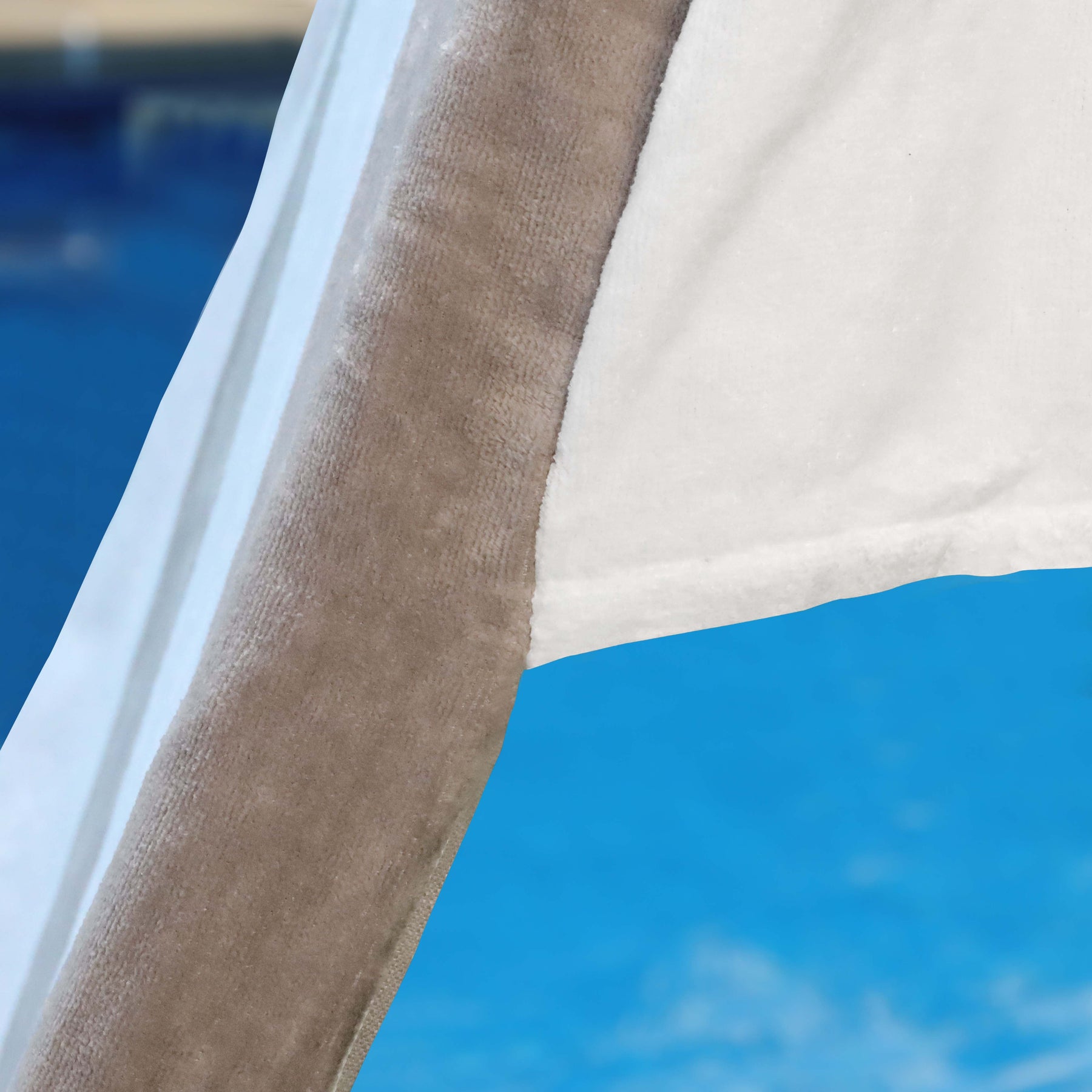 Cabana Striped Cotton Standard Size Chaise Lounge Chair Cover Set of 2