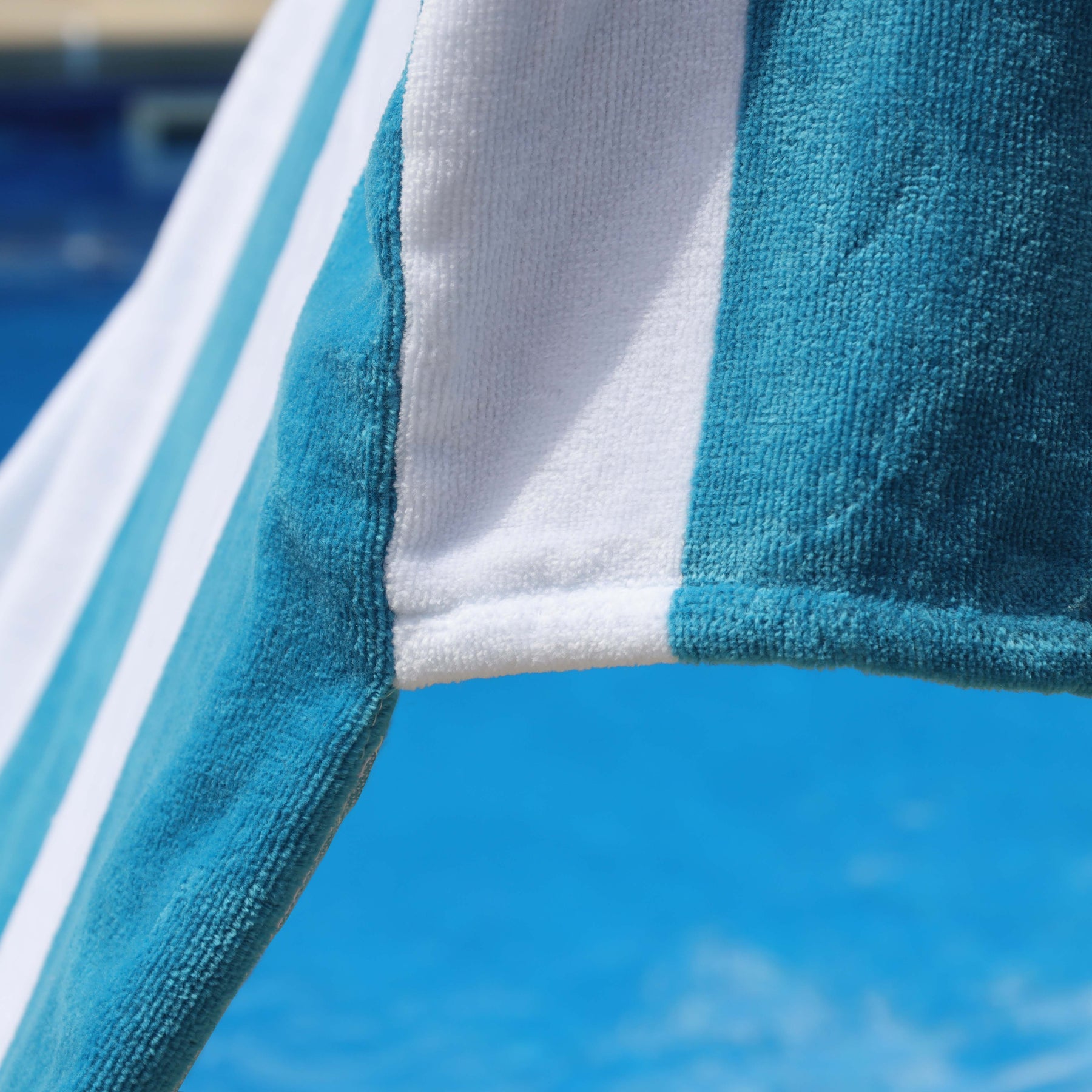 Cabana Striped Cotton Standard Size Chaise Lounge Chair Cover Set of 2