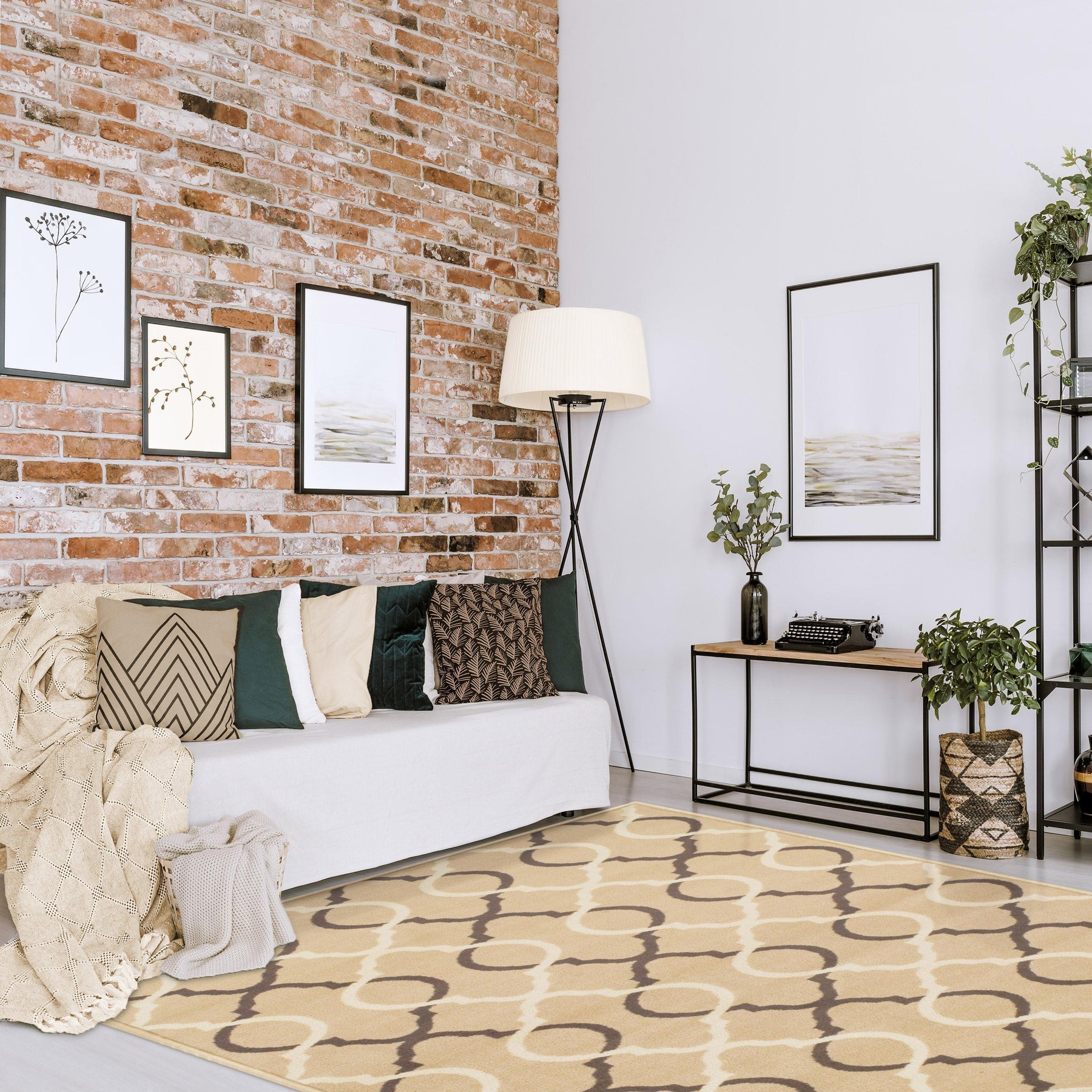 Cadena Moroccan Trellis Contemporary Area Rug