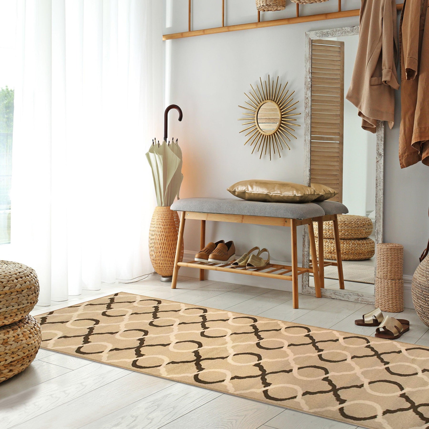 Cadena Moroccan Trellis Contemporary Area Rug