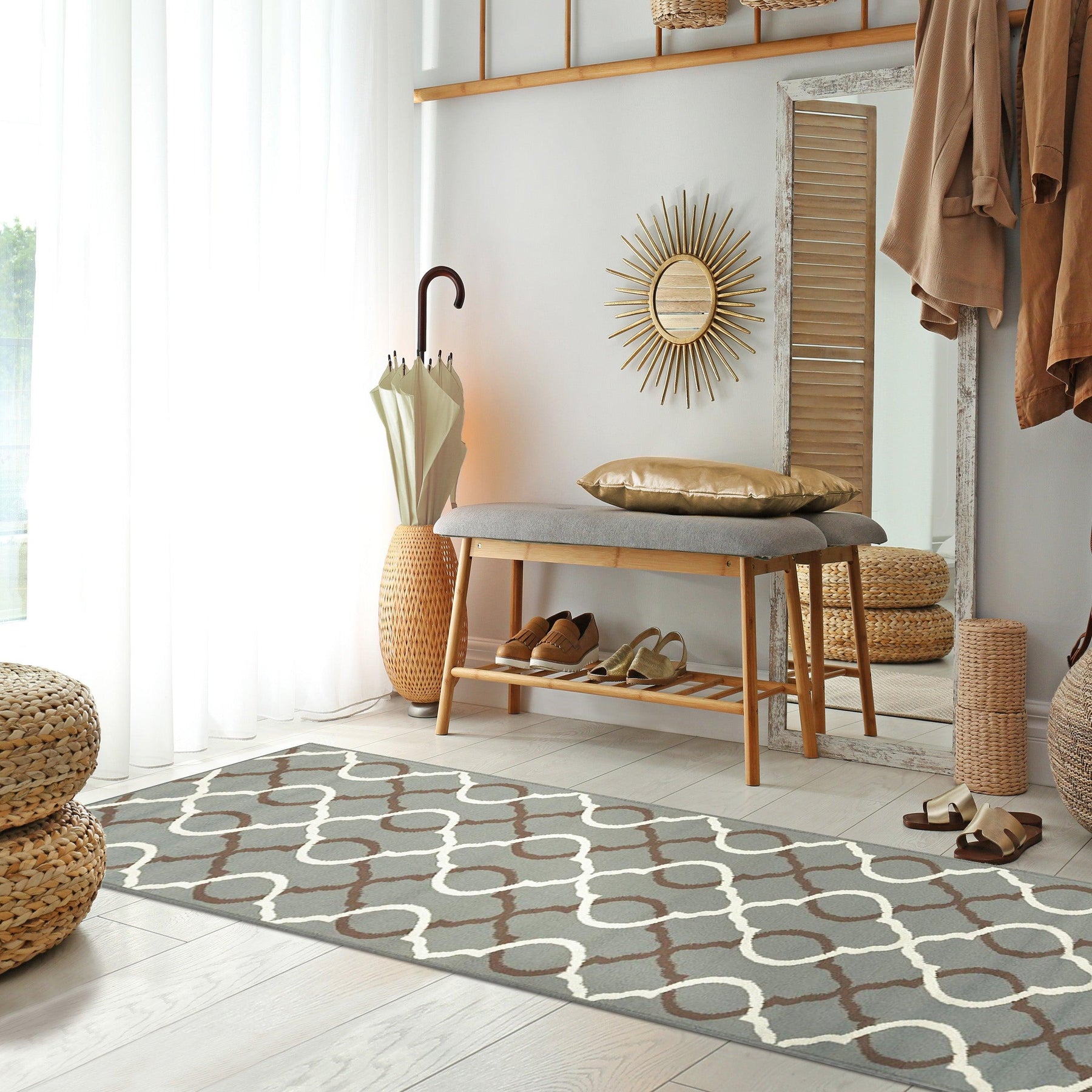 Cadena Moroccan Trellis Contemporary Area Rug