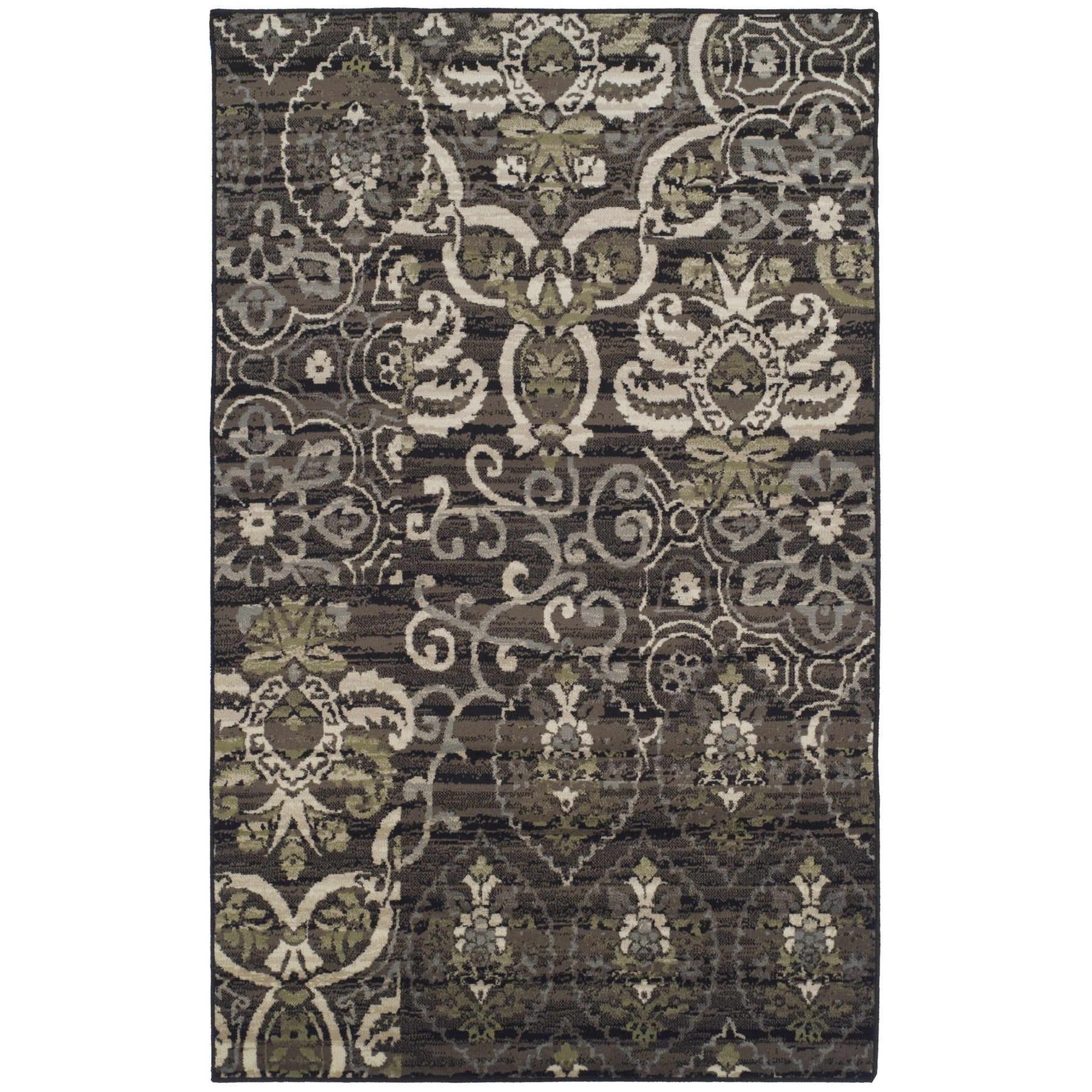 Caldwell Floral Damask Indoor Large Area Rugs or Runner Rug