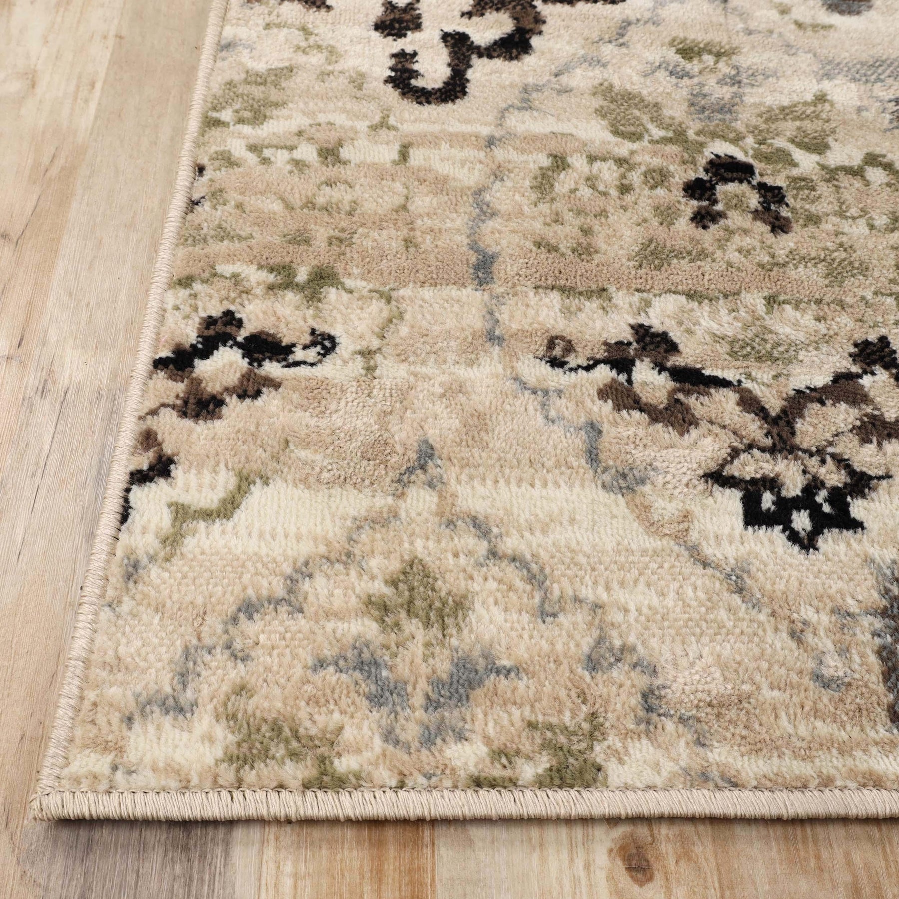 Caldwell Floral Damask Indoor Large Area Rugs or Runner Rug
