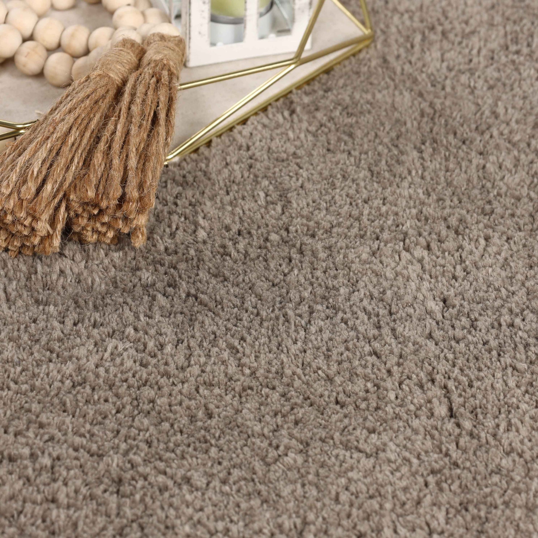 California Shag Solid Plush Fluffy Non-Slip Indoor Area Rug Or Runner