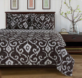 Cambridge Cotton Reversible Ikat 3-Piece Quilt Set Full/Queen