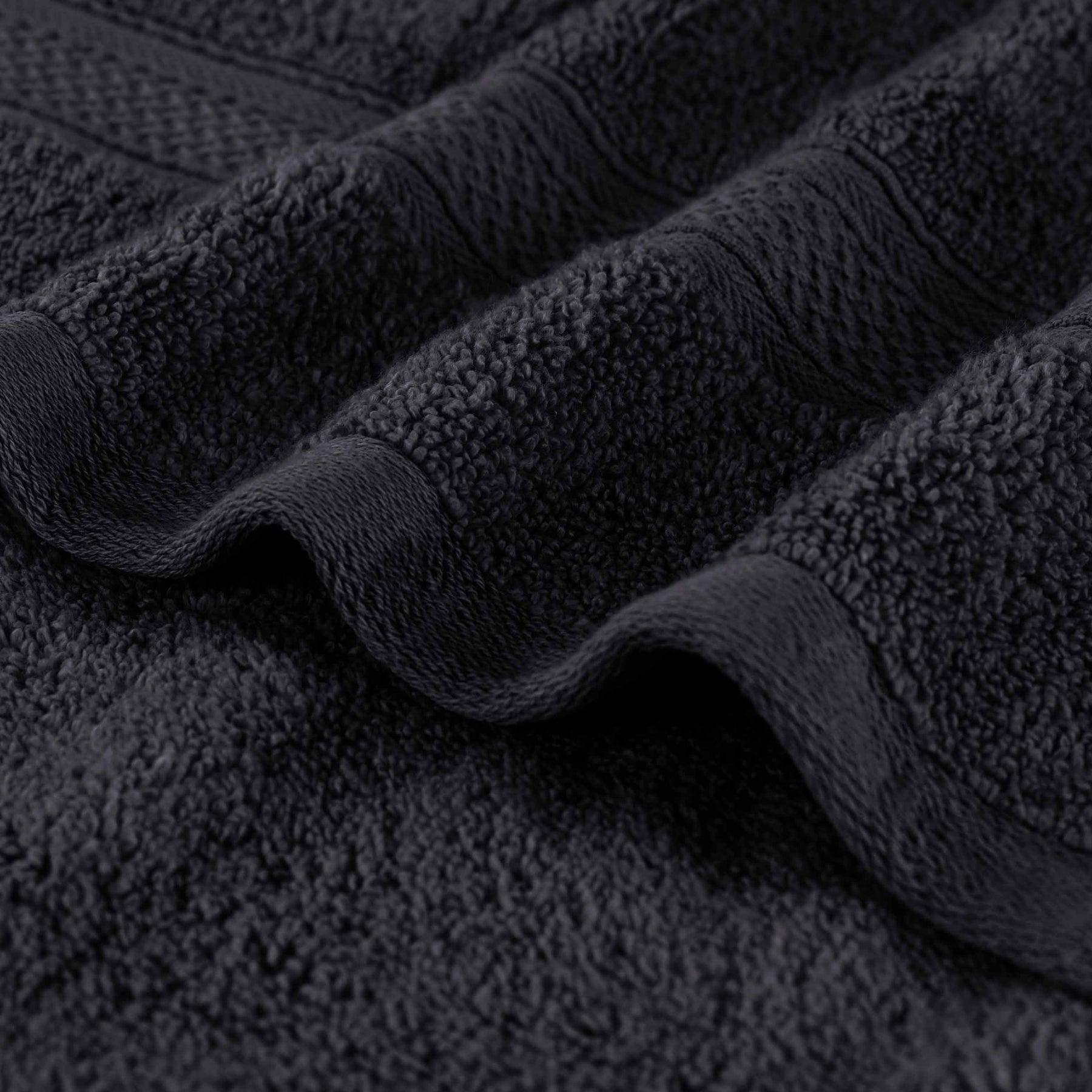 Chevron Zero Twist Solid and Jacquard Soft Cotton Bath Sheet Set of 2