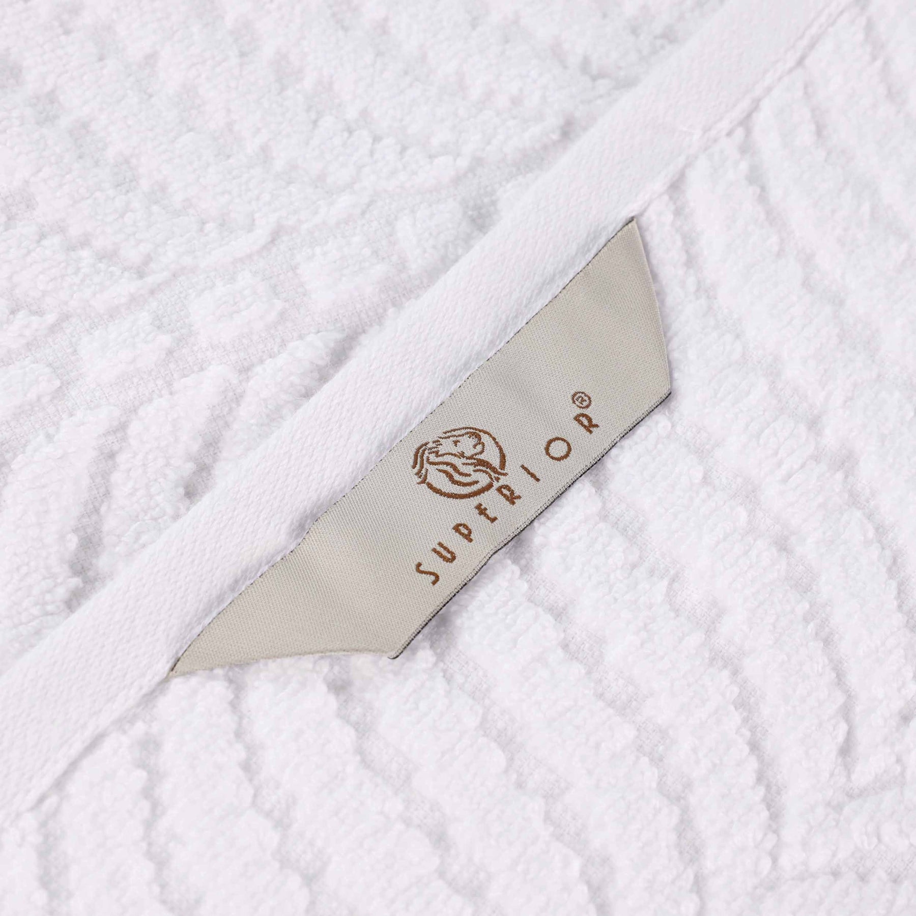 Chevron Zero Twist Solid and Jacquard Soft Cotton Bath Sheet Set of 2