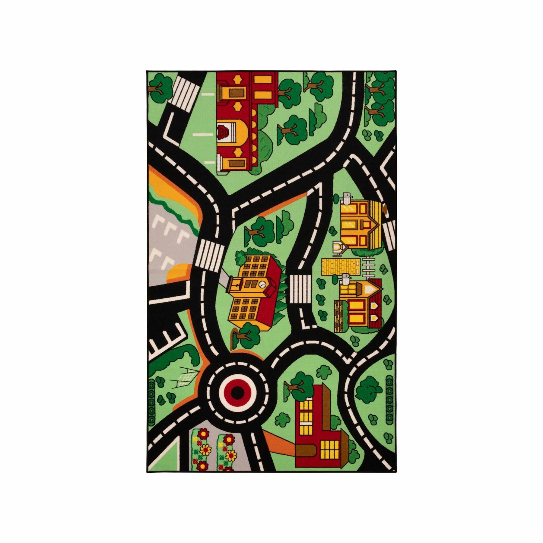 City-Cruising Non-Slip Washable Kids Indoor Area Rug or Runner
