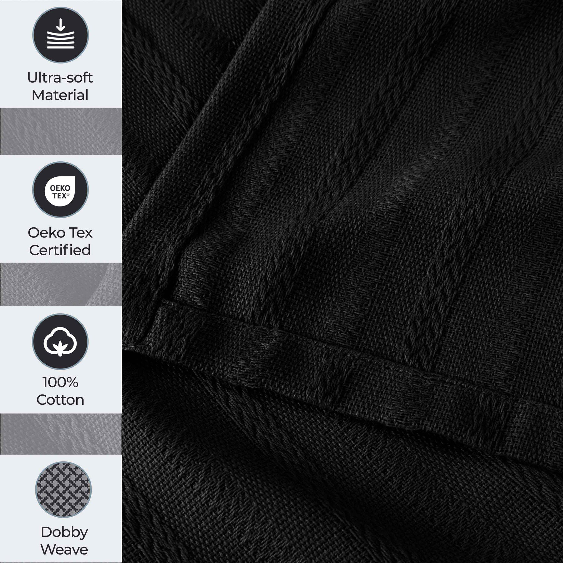 Clara Cotton Textured Jacquard Striped Lightweight Woven Blanket